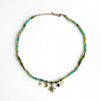 Gaia Aqua Beaded Necklace