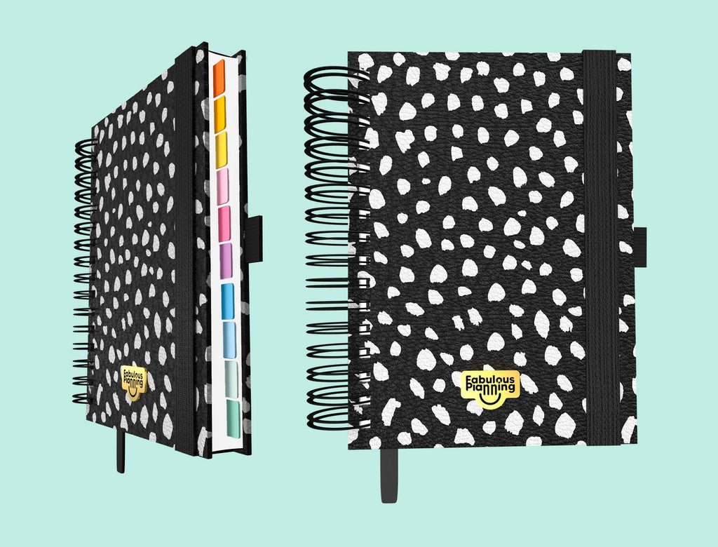 Daily 2026 Spiral Journal Deluxe Reverse Dalmatian