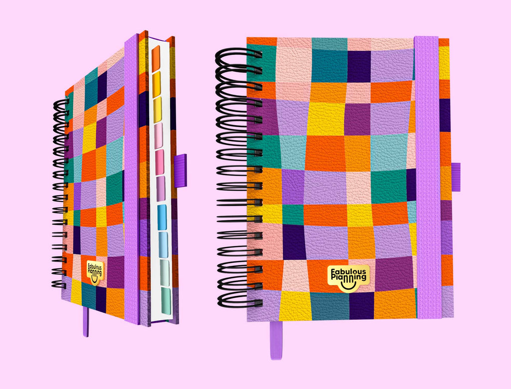 Teacher Undated Spiral Journal Deluxe Patchwork