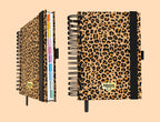 Daily Undated Spiral Spiral Journal Deluxe Leopard