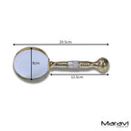 Garo Brass Magnifying Glass Mother of Pearl Vintage Style