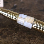 Garo Brass Magnifying Glass Mother of Pearl Vintage Style