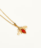 Gold Amber Bee Necklace (PRE-ORDER)