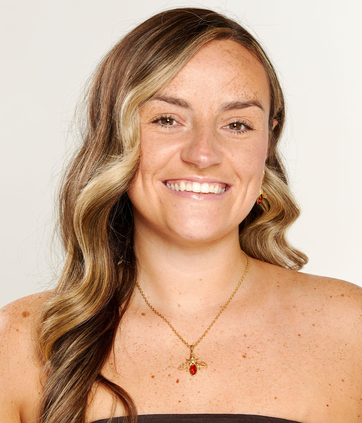 Gold Amber Bee Necklace (PRE-ORDER)