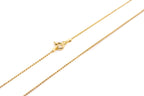 21.6" (55cm) Gold Plated Diamond Ball Chain