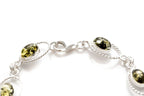 Green Amber Quintessence Link Bracelet