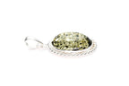 Green Amber Quintessence Pendant