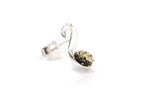 Green Music Note Stud Earrings