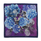 Hydrangea Ultra Violet Pocket Square