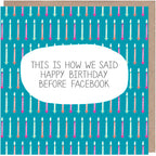 Before Facebook Birthday Card