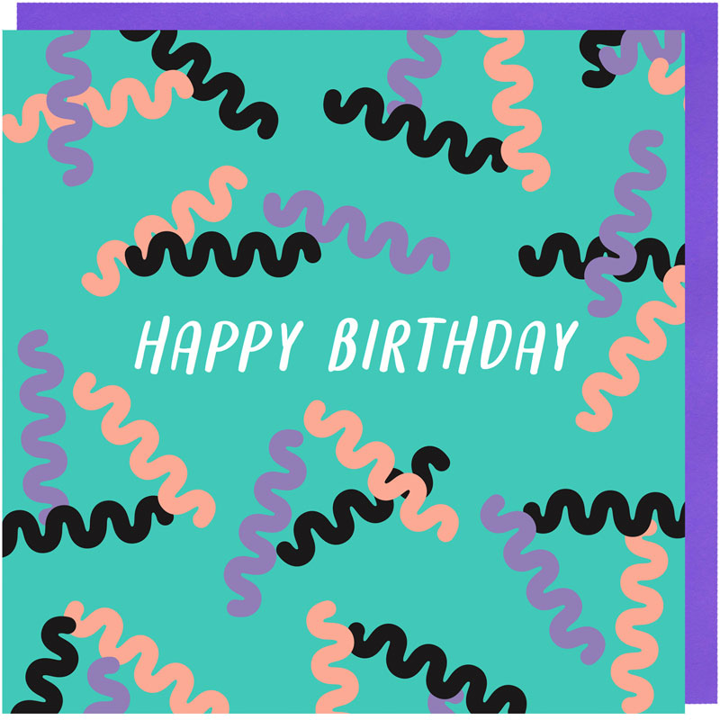 Cavatappi Birthday Card