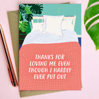 Thanks For Loving Me Valentines/Anniversary Card