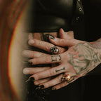 Gold Hel Skull Ring