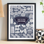 How To BBQ Everything Print Black frame