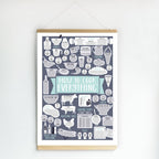 Blue How To Cook Everything Print