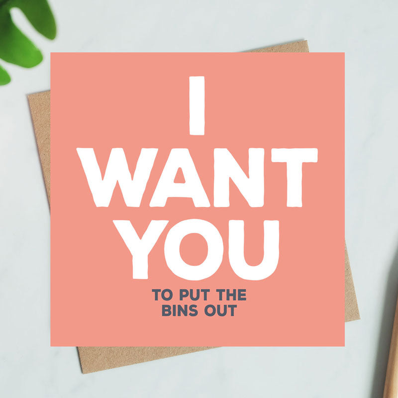 I Want You Card