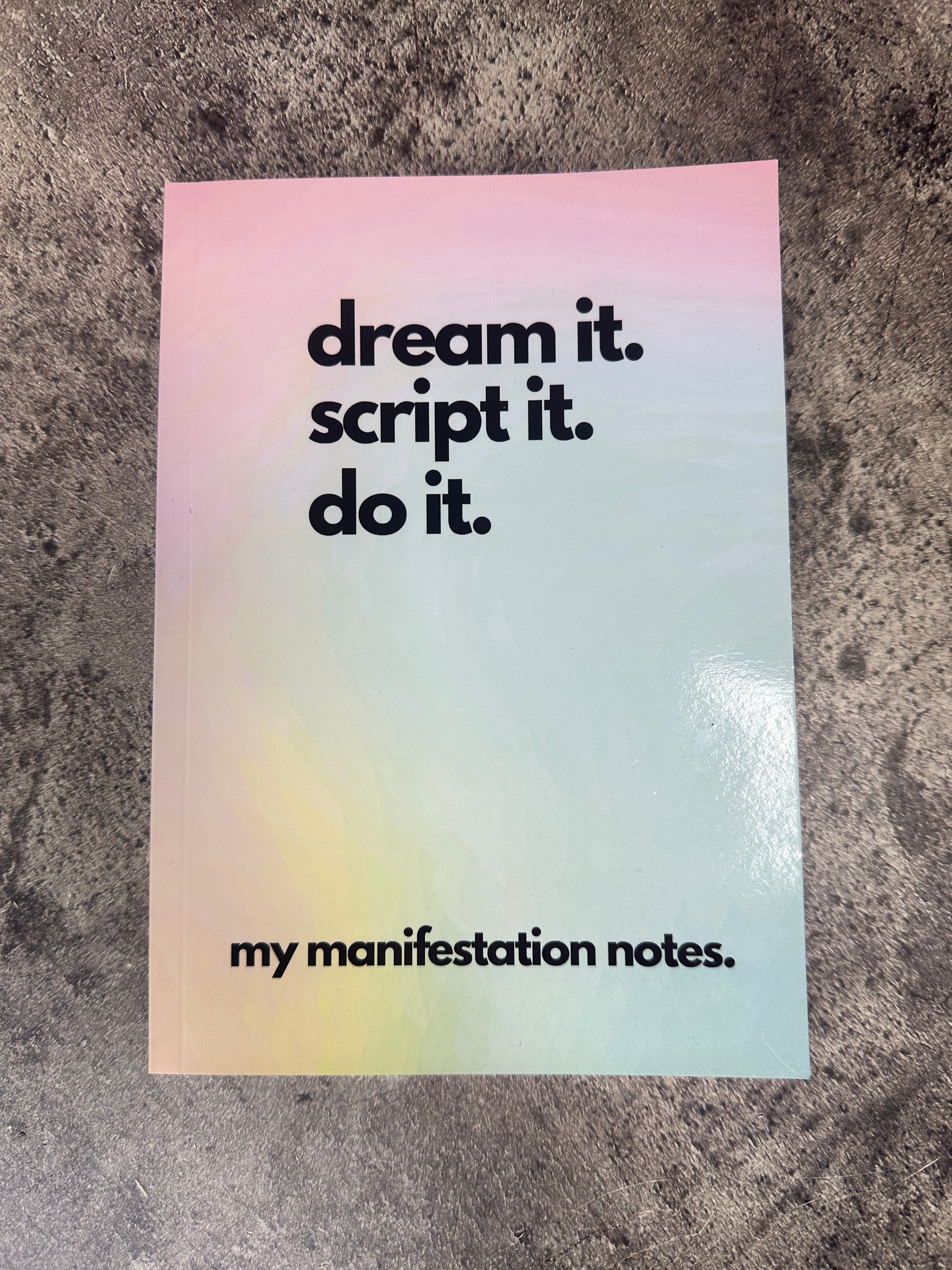 Manifestation notebook
