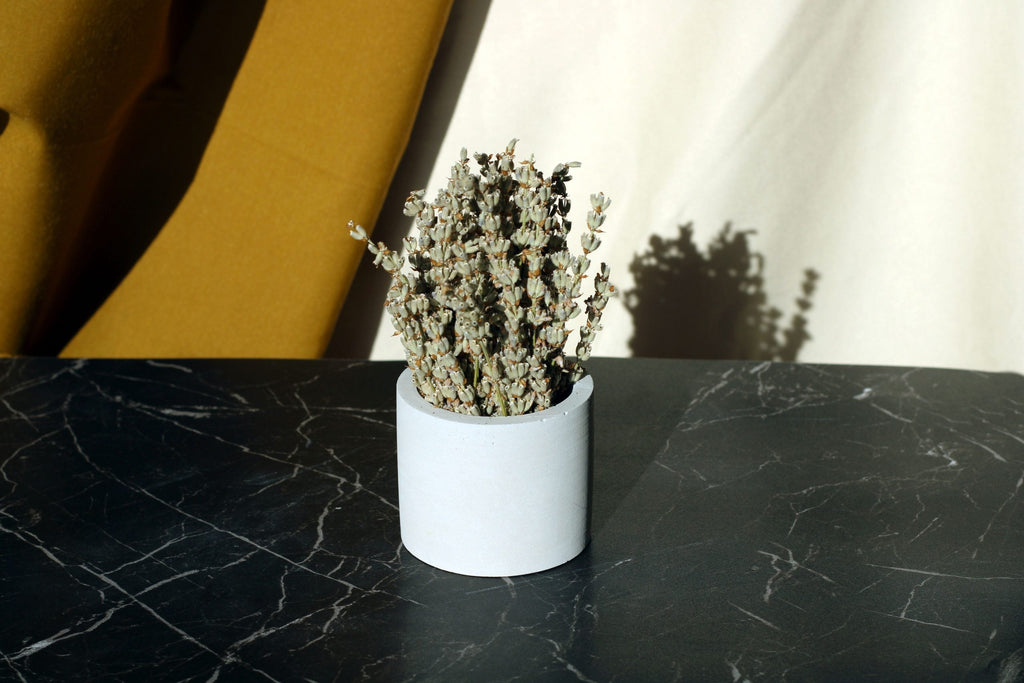 CONCRETE CYLINDER TEALIGHT HOLDER, CONCRETE CYLINDER POT Default Title