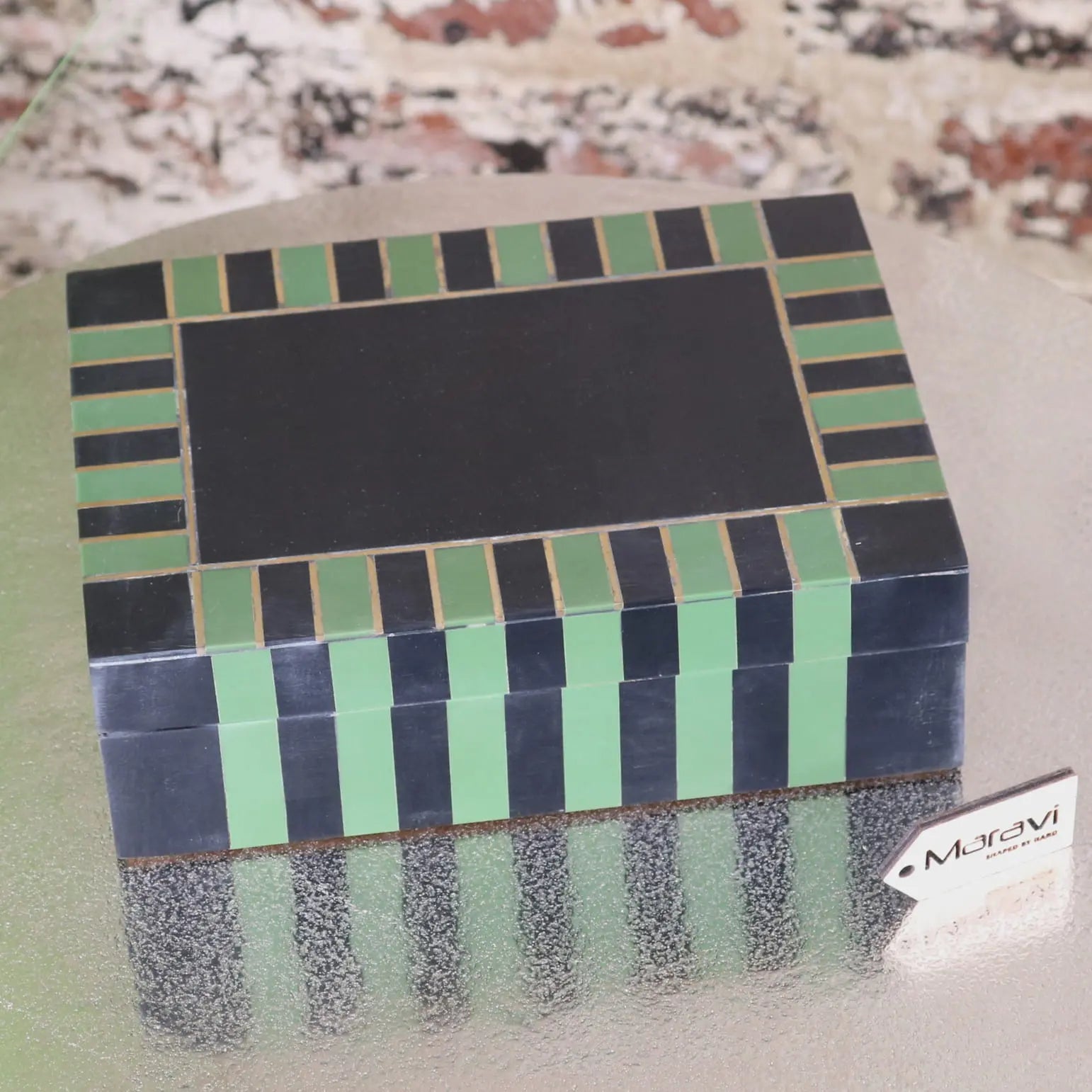 Panna Luxe Resin Jewellery Box - 2 Colours Green