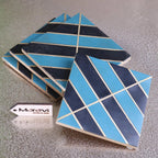 Panna Luxe Resin Coaster Set of 4 Blue - Design 1