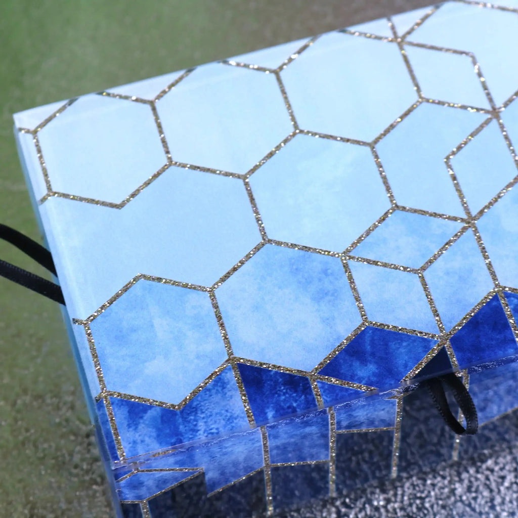 Konark Geometric glass Jewellery Box