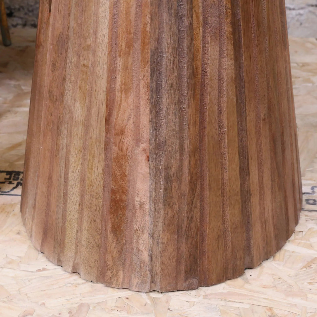 Mandawa Mango Wood and Marble Side Table