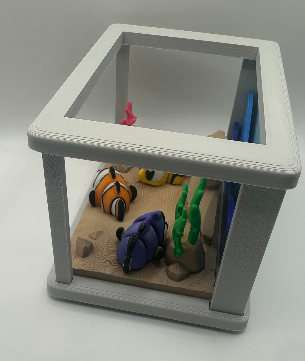 3D Printed Flexi Clown Fish | Nemo Inspired Fidget Toy | Desk Buddy | Keyring Gift for Ocean Lovers | Articulated Fish