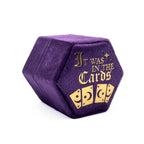 Purple Hexagon 'It was in the cards' Ring Box