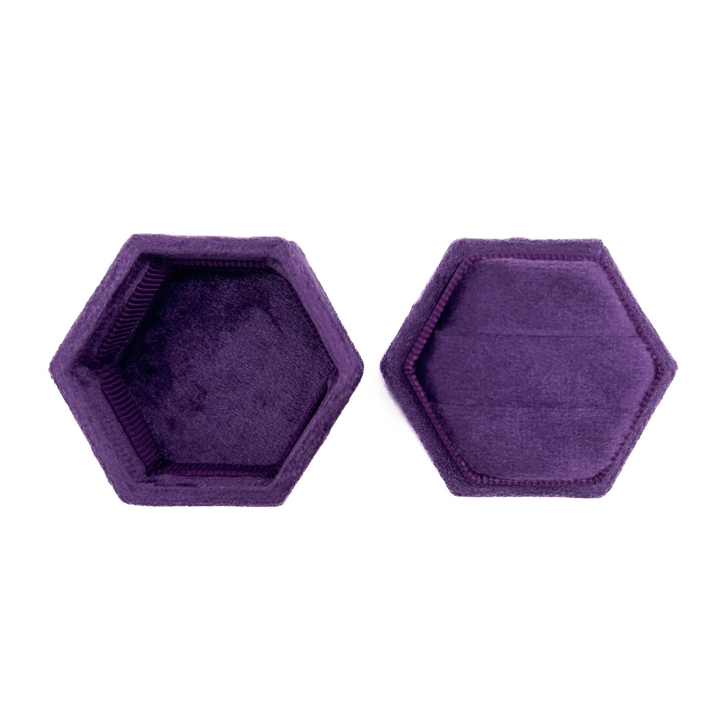 Purple Hexagon 'It was in the cards' Ring Box