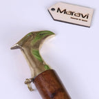 Naka Long Shoe Horn Wooden Brass Animal Top 46cm Eagle