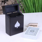 Harra Black Wood Playing Card Box