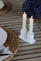 WHITE CONCRETE CANDLE HOLDER Default Title
