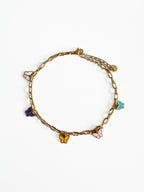 Yareli Luxe 18k Gold Plated Butterfly Charm Anklet