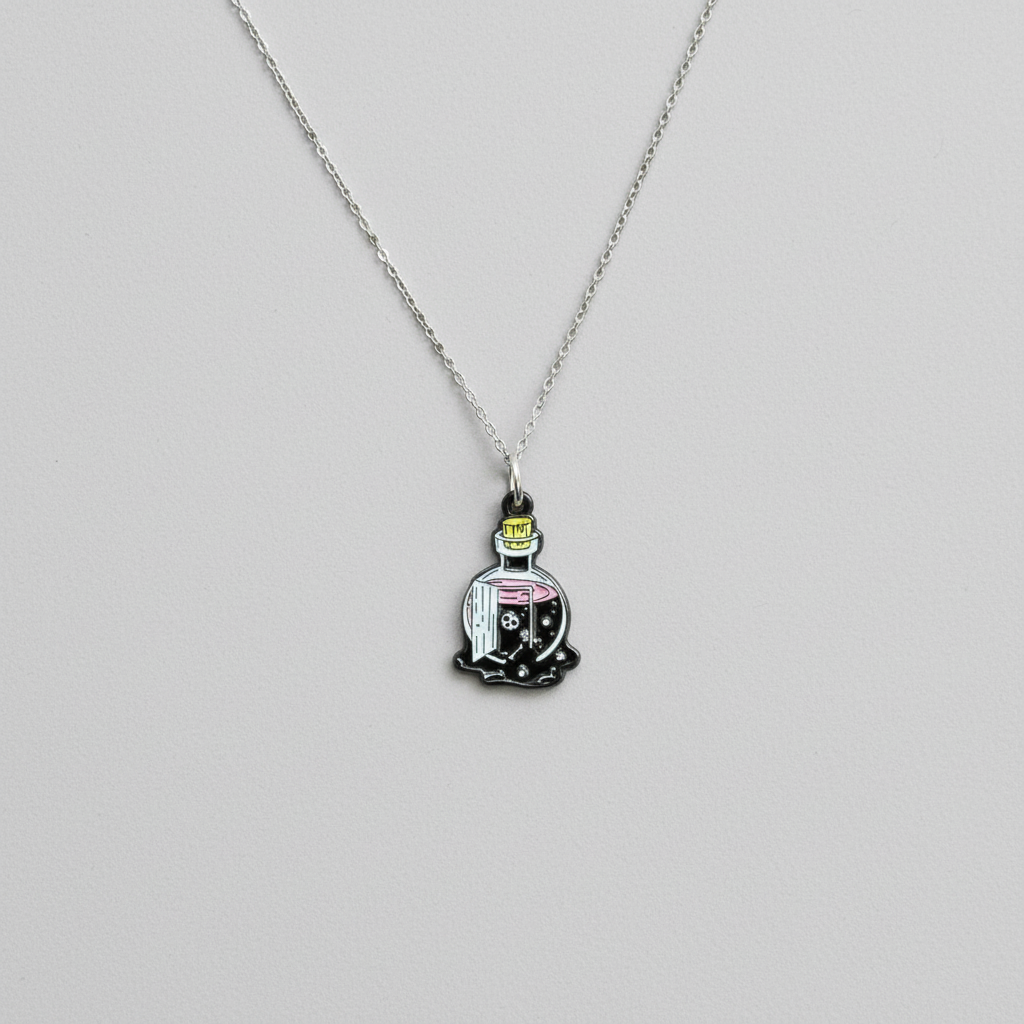 Pastel Goth Potion Bottle Pendant Necklace