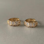Sarai Jewelled Mini Hoop Earrings