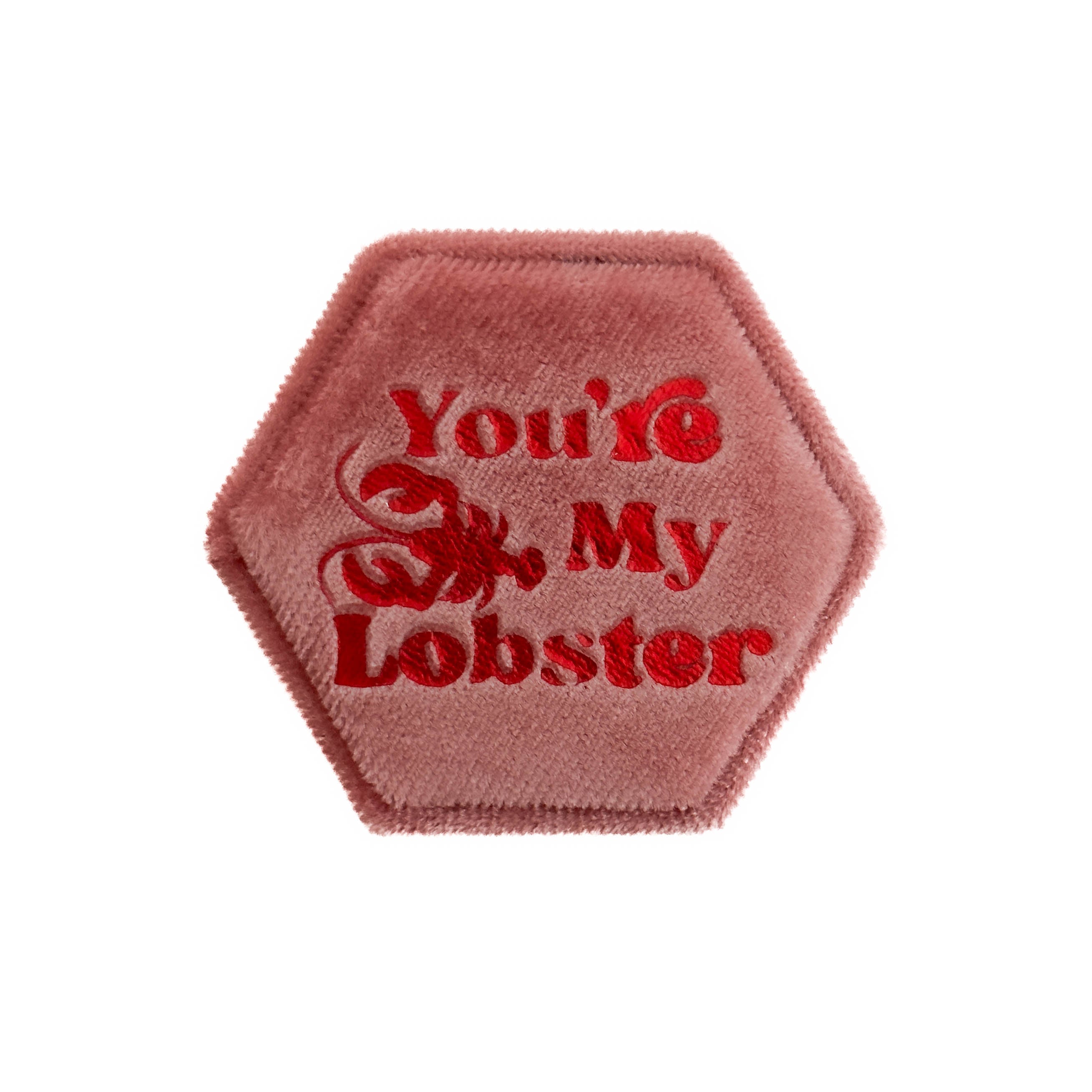 You're My Lobster Pink Wedding Ring Box