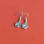 Chinese Fu Charm Drop Earrings
