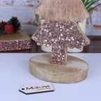 Lovell Wooden Christmas Tree Ornament Copper Jewel Design 38cm