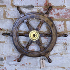 Naav Wooden Ships Wheel Natural Colour Medium (48cm)
