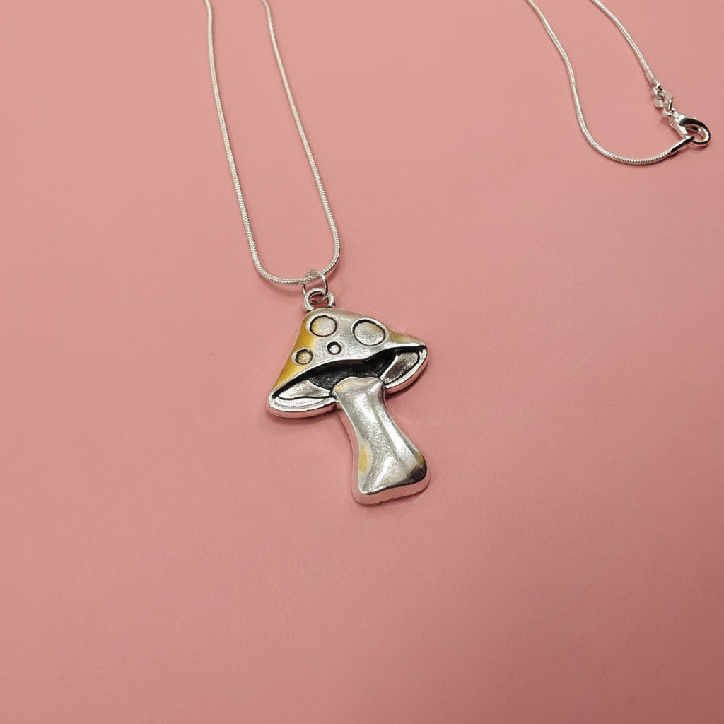 Toadstool Mushroom Pendant Necklace Classic Toadstool