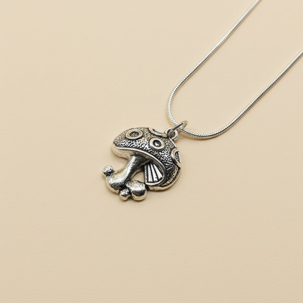 Toadstool Mushroom Pendant Necklace Toadstool Cluster