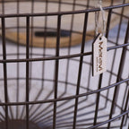 Tilpi Industrial Basket Table With Wood Lid