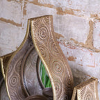 Belluri Raindrop Mirror with Candle Holders