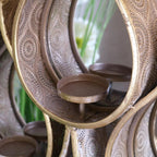 Belluri Raindrop Mirror with Candle Holders