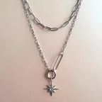 Sahara Luxe Double Layer Starburst Pendant Necklace