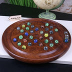 Jajur Wooden Solitaire Game Large 30cm