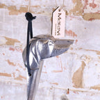 Khosa Animal Head Antique Style Metal Shoe Horn Dog