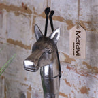 Khosa Animal Head Antique Style Metal Shoe Horn Horse