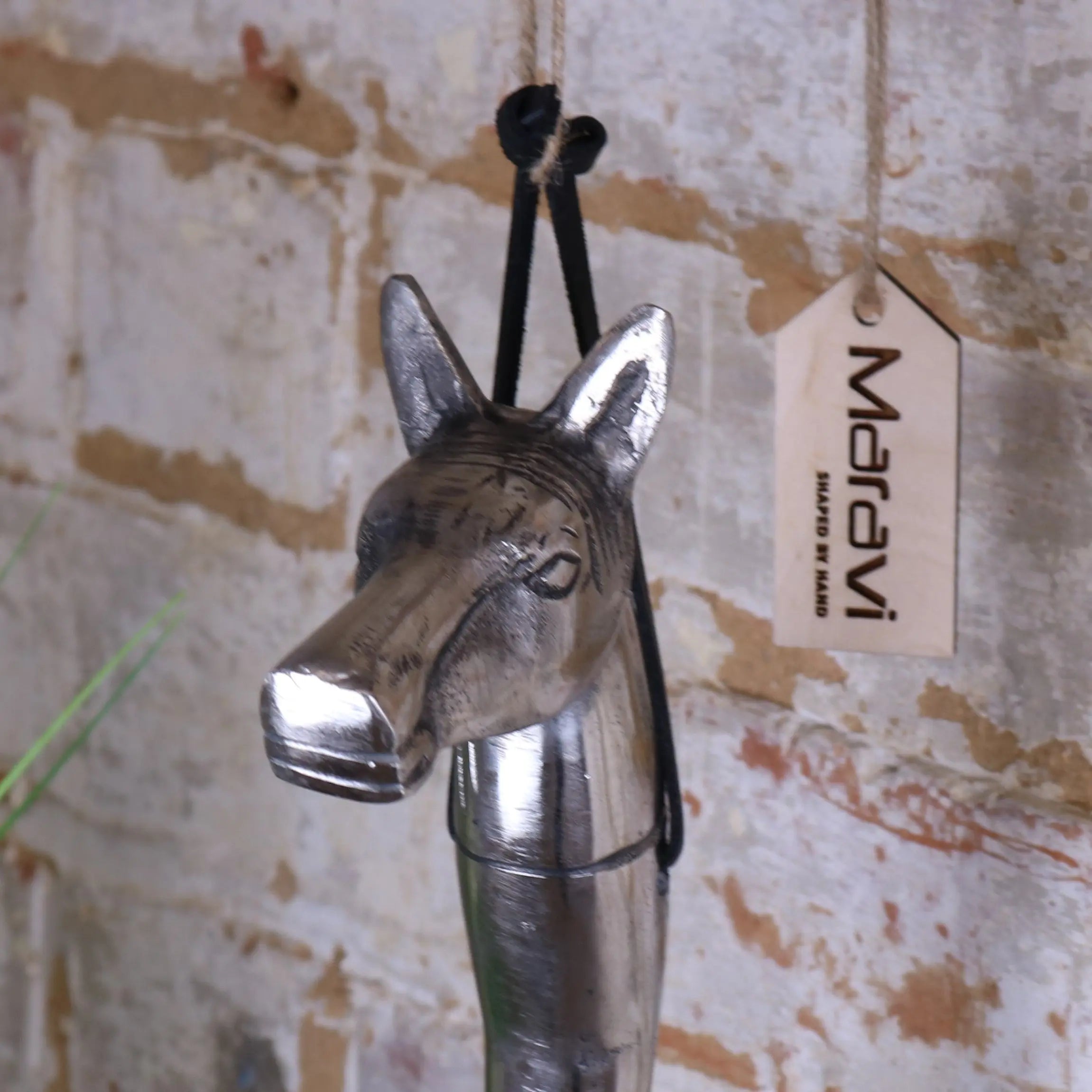 Khosa Animal Head Antique Style Metal Shoe Horn Horse