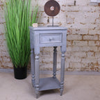 Toyani Square Tall Display Table Painted Grey